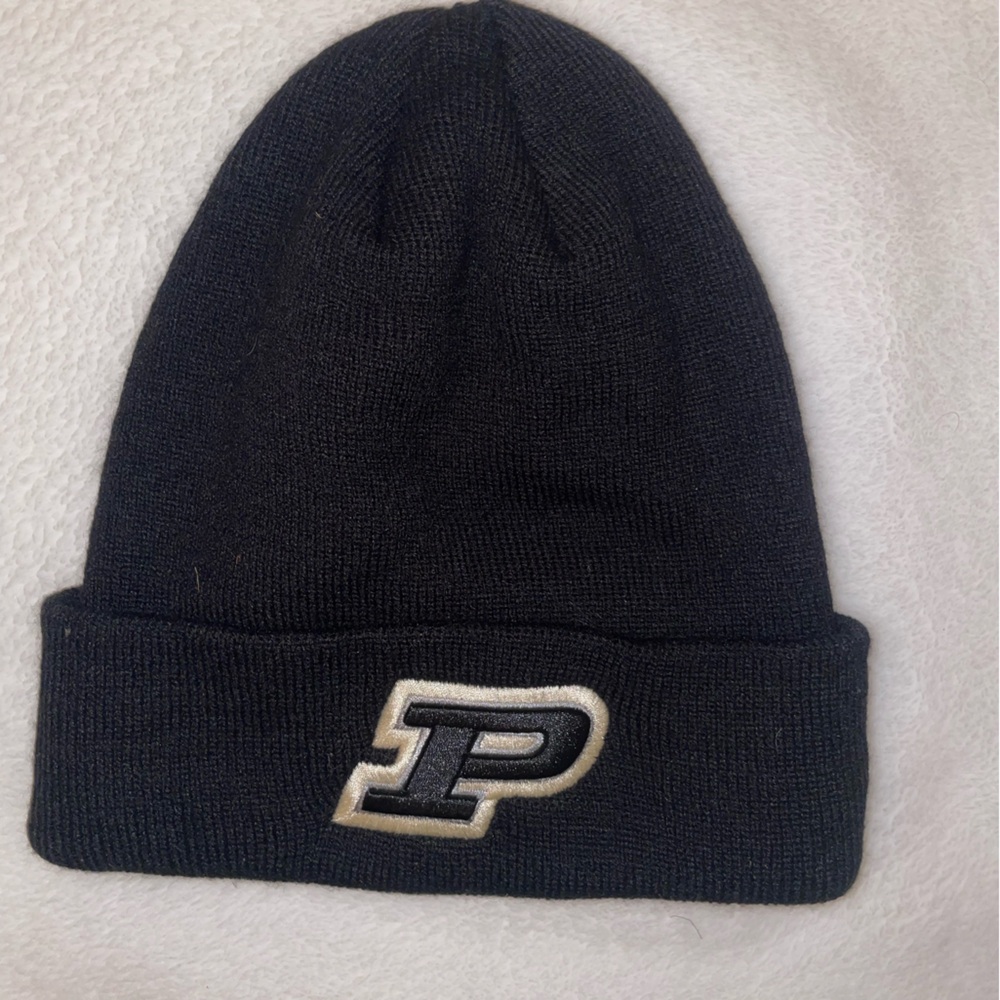 Black Purdue Snow Beanie